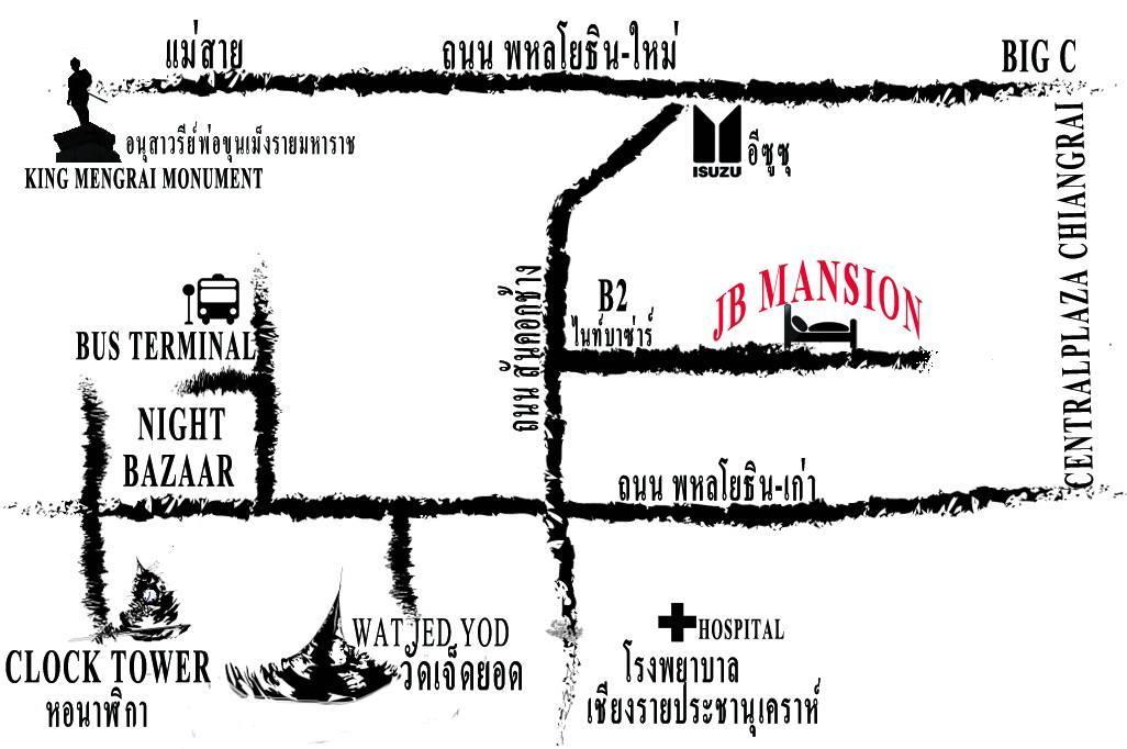 Jb Mansion Hotel Chiang Rai Eksteriør billede